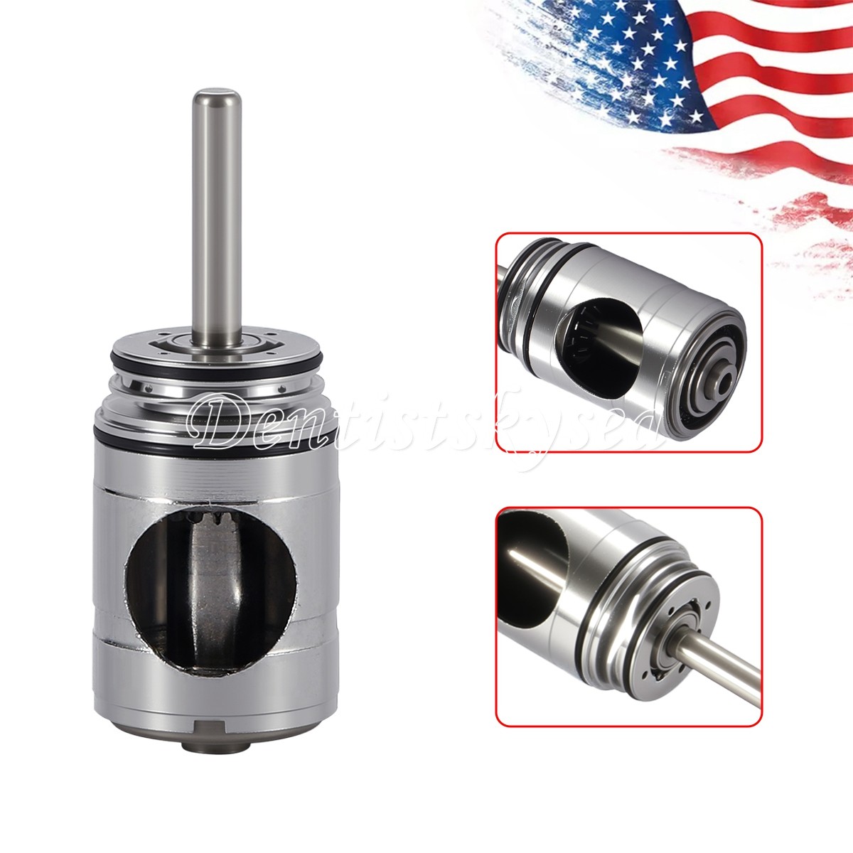 Standard Head Dental 1:5 Fiber Optic Low Speed Handpiece Contra Angle Cartridge
