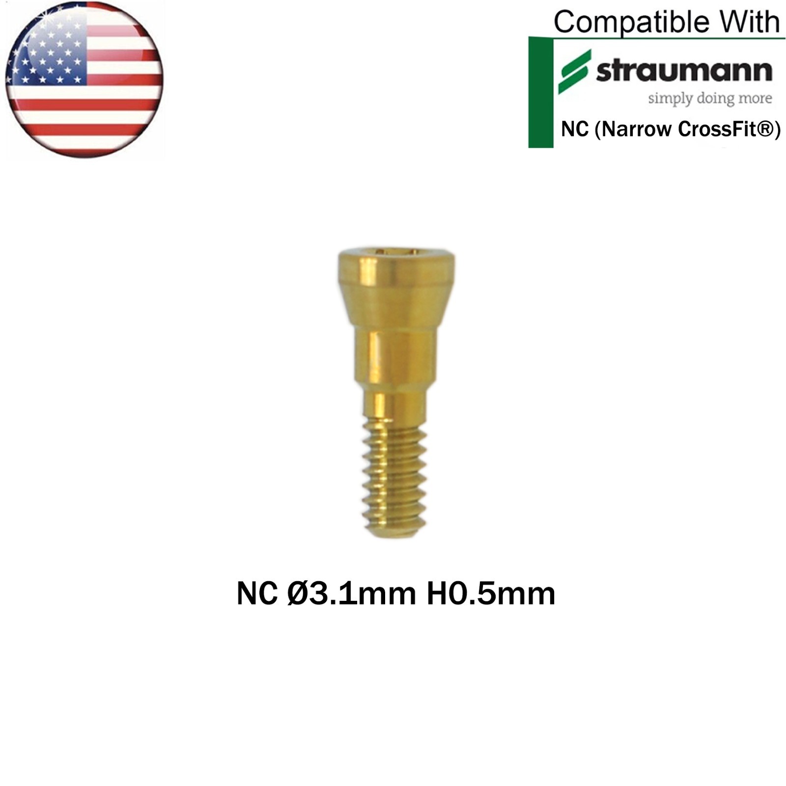 US Dental NC Healing Abutment Healing Closure Caps Fits Straumann ITI Bone Level