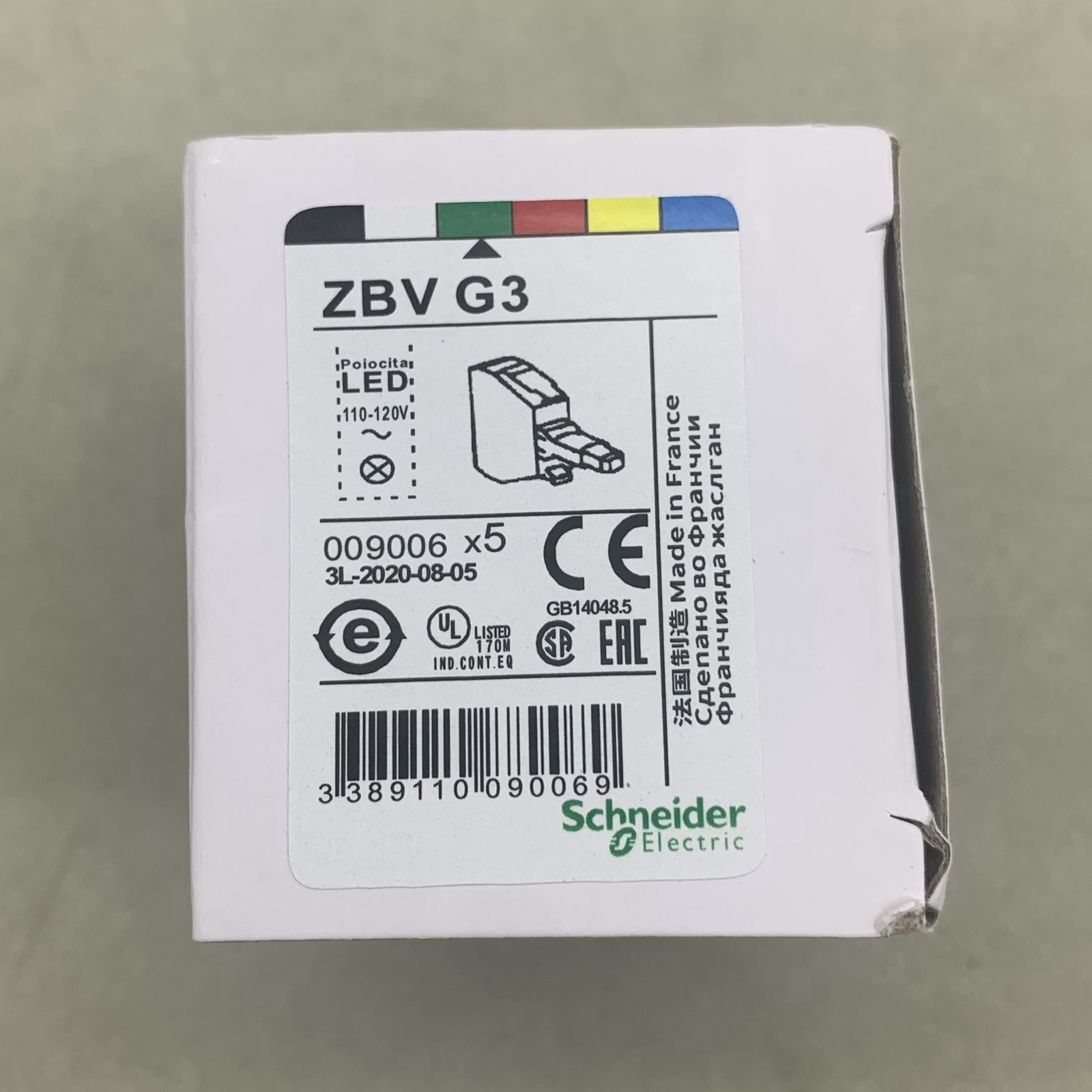 New SCHNEIDER ELECTRIC ZBV-G3 ZBVG3 LED MODULE US
