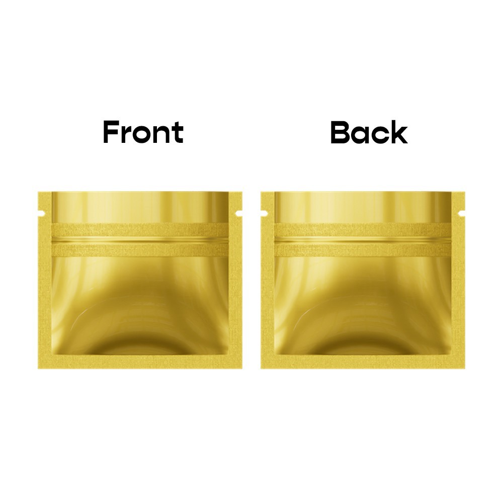 4CustomPrint 100 Glossy 1g Mylar Odor-Proof Resealable Zipper Lock Bags