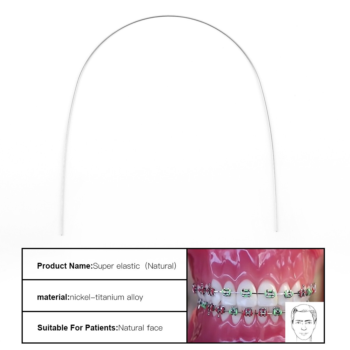 AZDENT Dental Orthodontic Super Elastic Arch Wires Round Niti/Stainless Steel