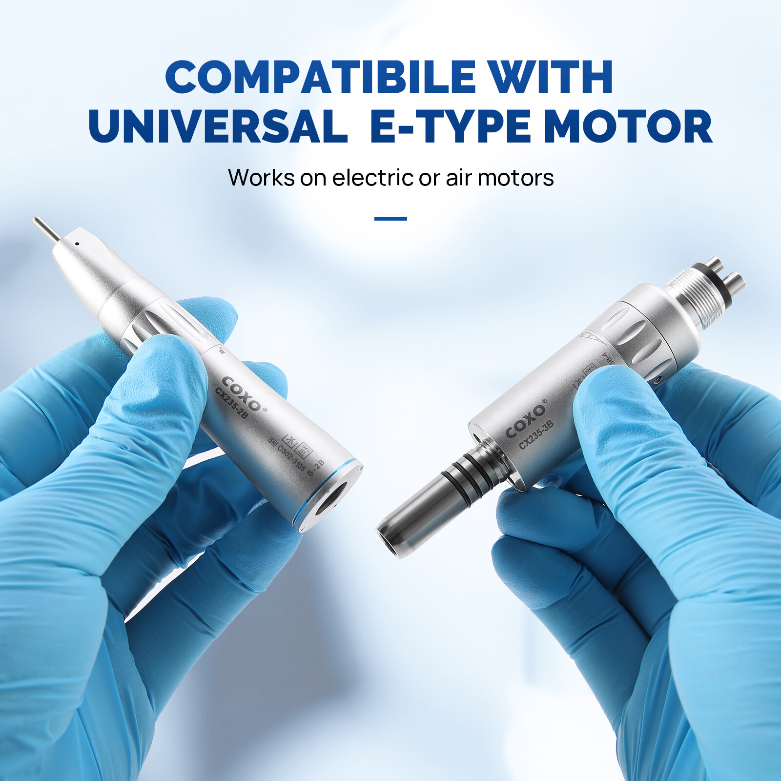 COXO Dental Low Speed Inner Water Straight/Contra Angle/Air Motor Handpiece 4H