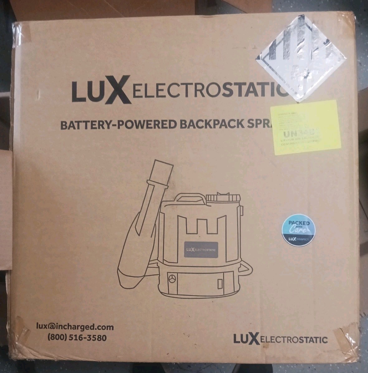 Lux Electrostatic Battery-Powered Backpack Ion Sprayer – NIB Medical & Ind. Use