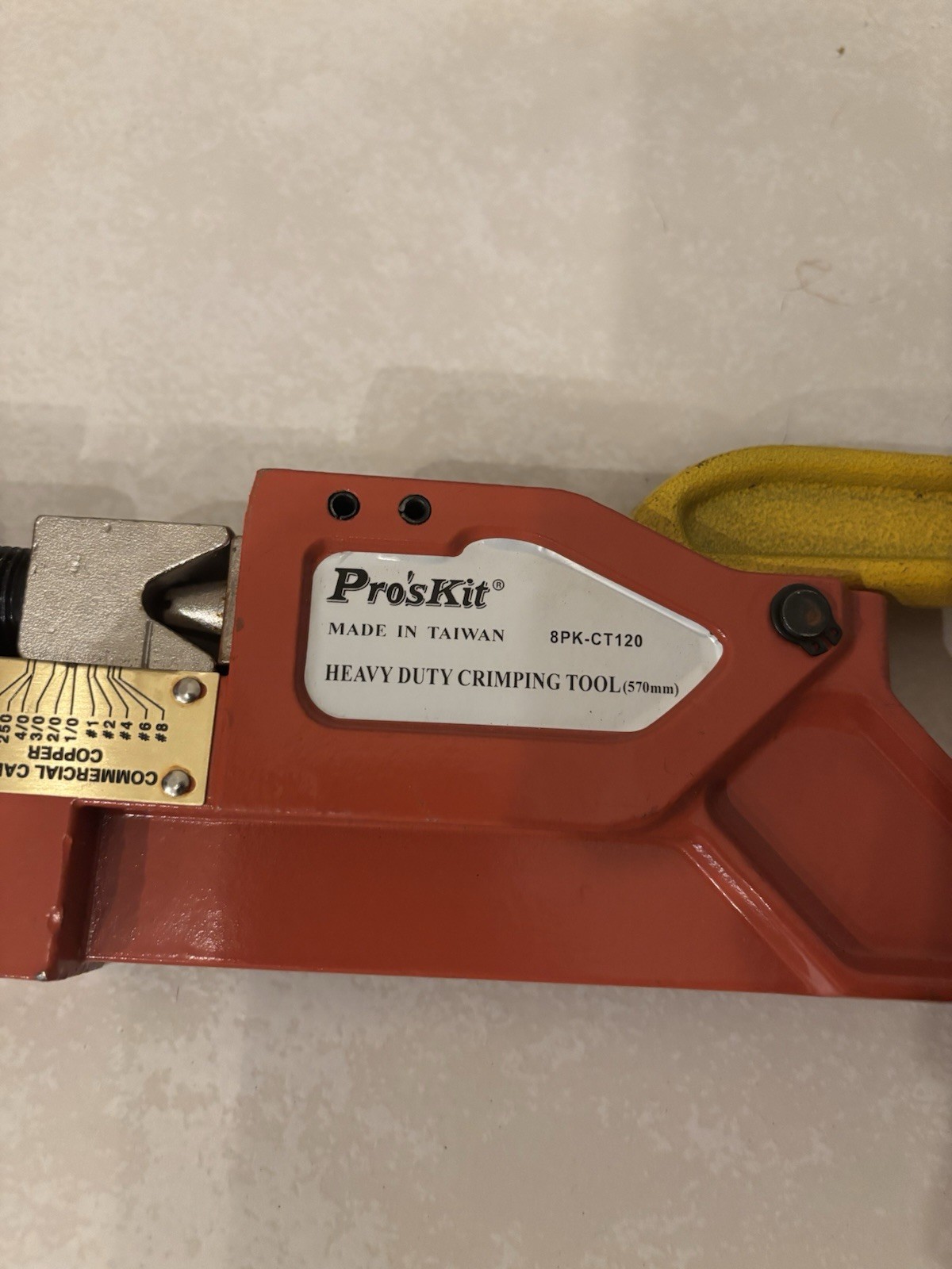 Pro’sKit 8PK-CT120 Heavy Duty Crimping Tool – 570mm – New Open Box