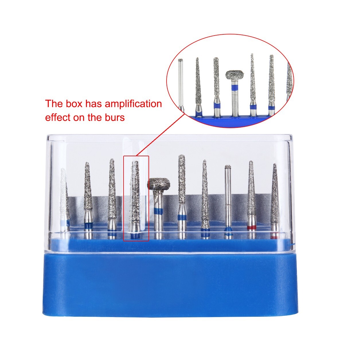 10Pc Dental FG Diamond Burs Kit FG-101 For Crown & Bridge Preparation Anterior