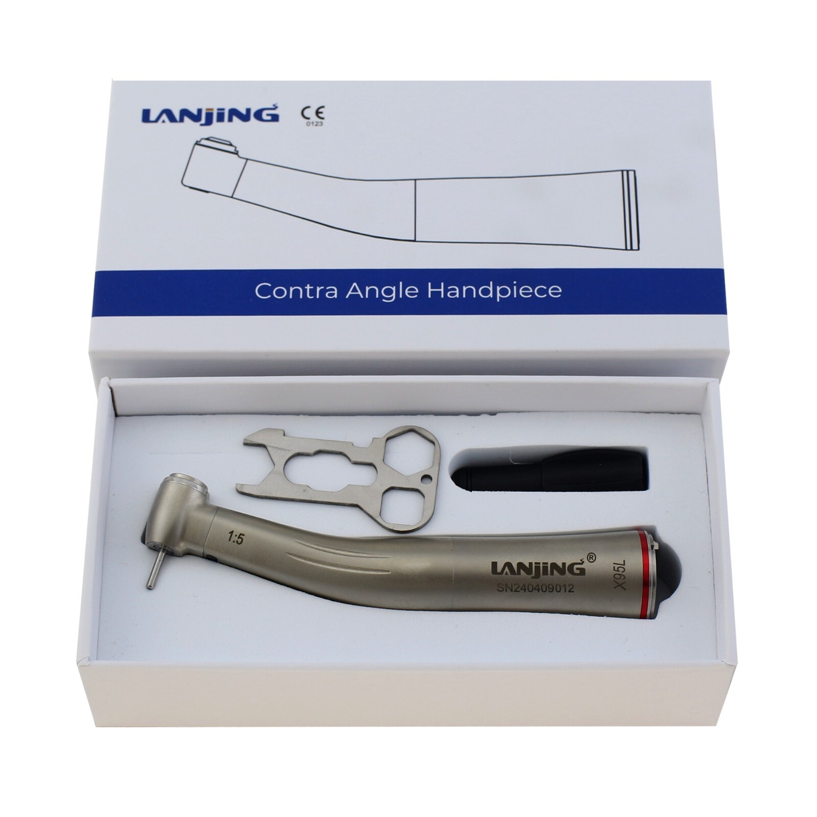 Dental Electric Handpiece 1:5 1:4.2 Contra Angle 45 Degree Surgical Fiber Optic