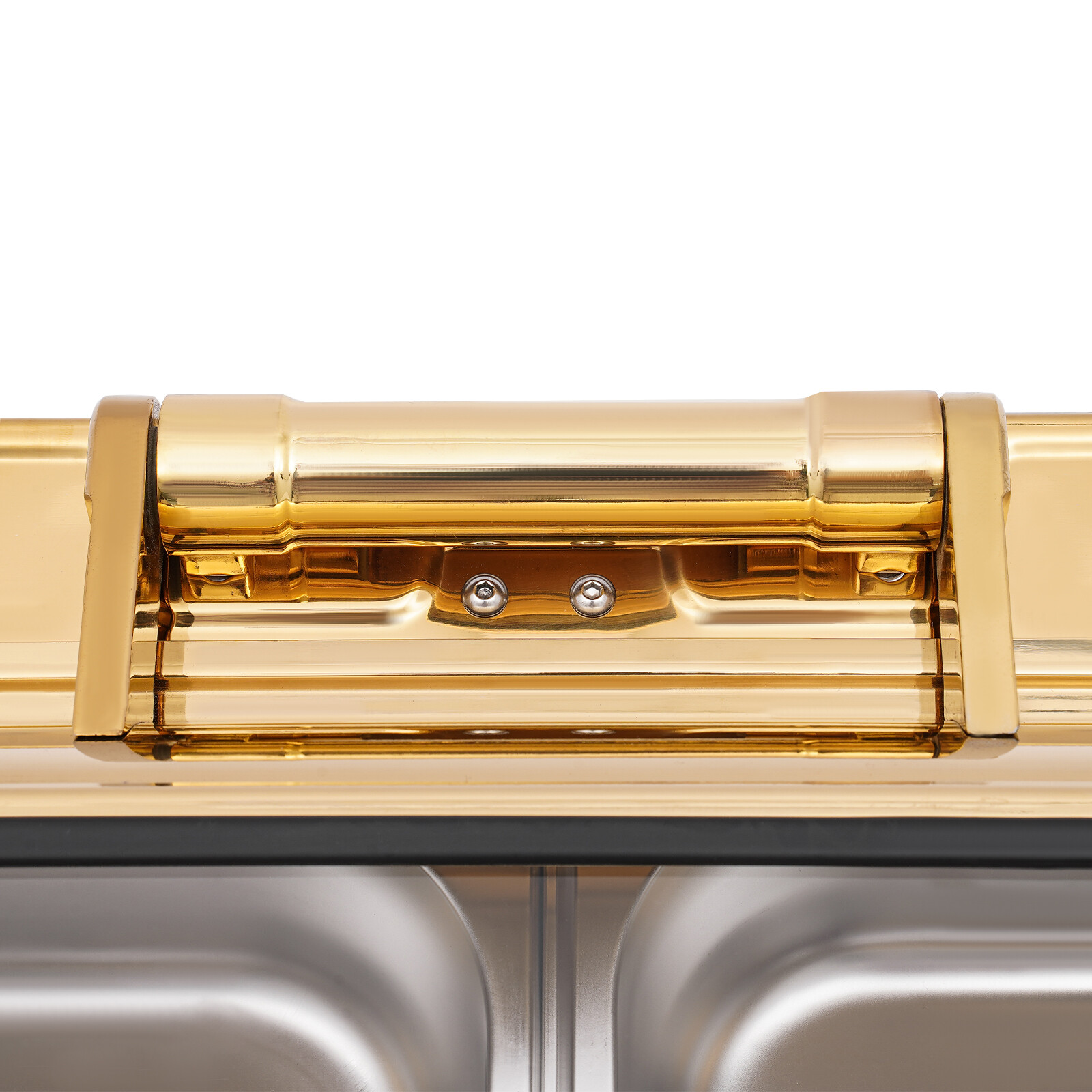 Gold 9QT Roll Top Chafing Dish Buffet Set Stainless Steel with Fuel Holder Home