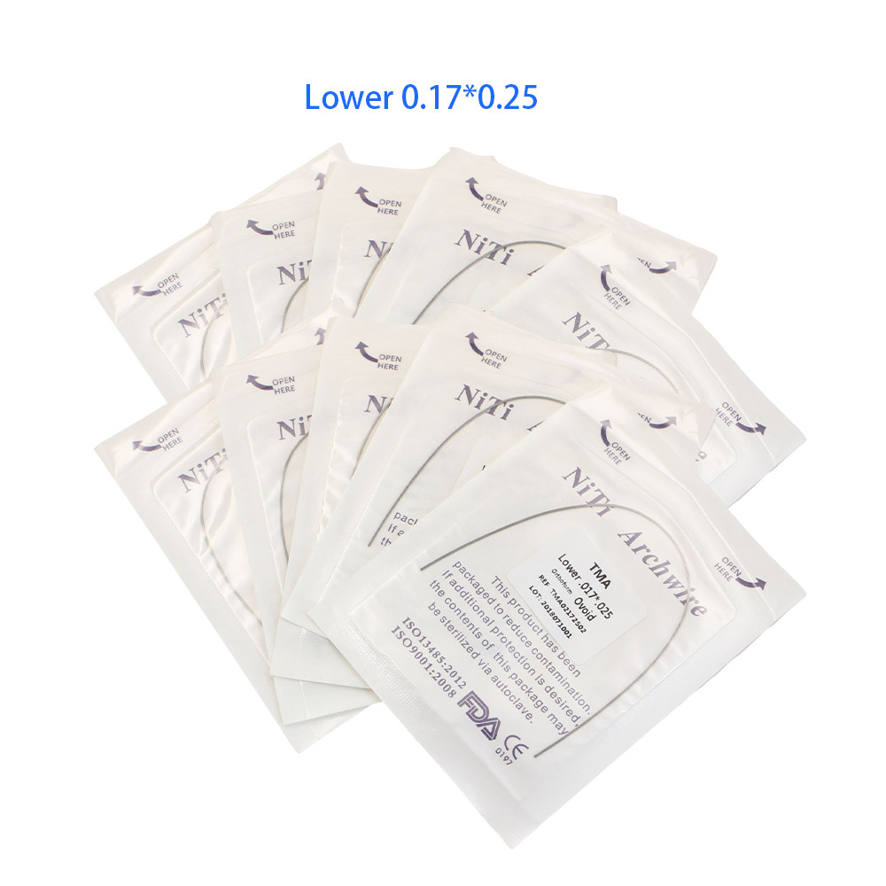 Dental Orthodontic TMA Beta Ti-Mo Arch Wires Ovoid Rectangular 1pc/pack