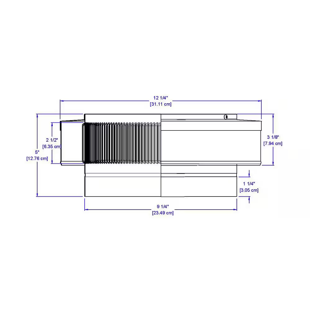 9 In. Dia Aluminum Vent Pipe Cap in Mill Finish