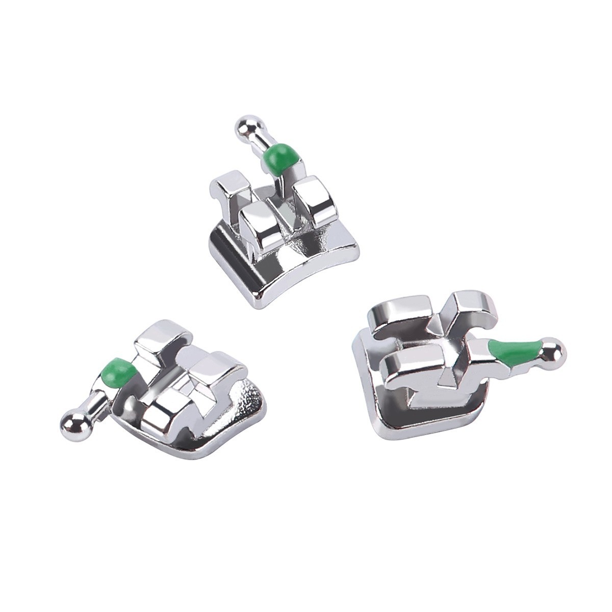 10 pack Dental Orthodontic Brackets Braces Metal Mini Roth Slot 022 Hook 345