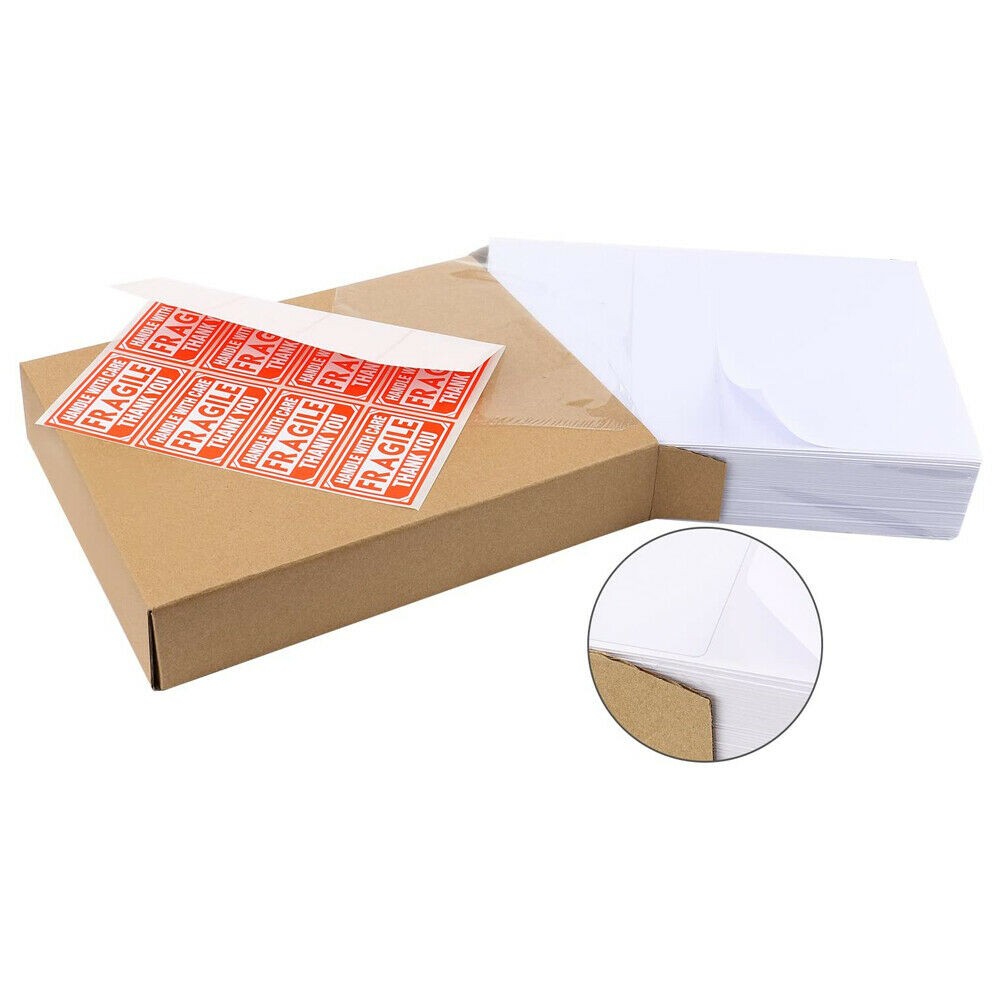 Premium Full Sheet Labels Self Adhesive 8.5 x 11 for Laser and Inkjet Print US