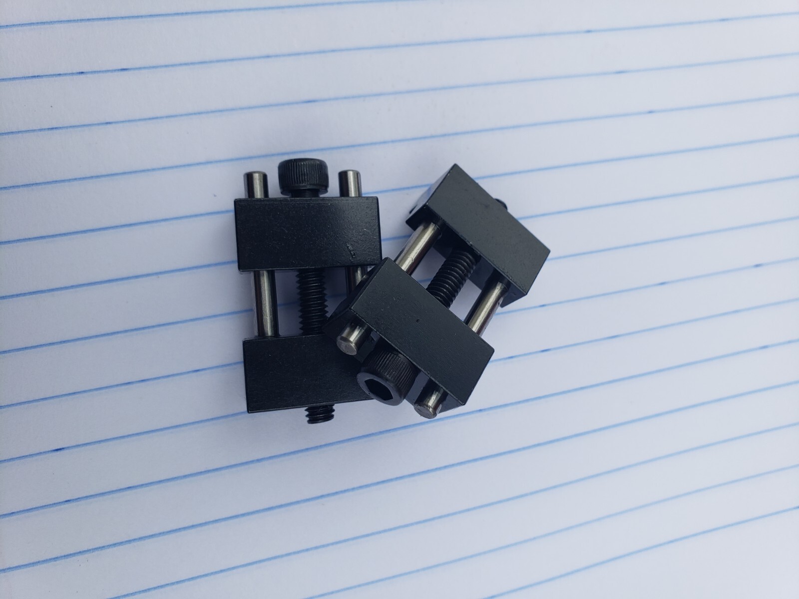 Set of 2 Vise jaw work stop locator for milling vises. Made in USA 3/8″ To 1″