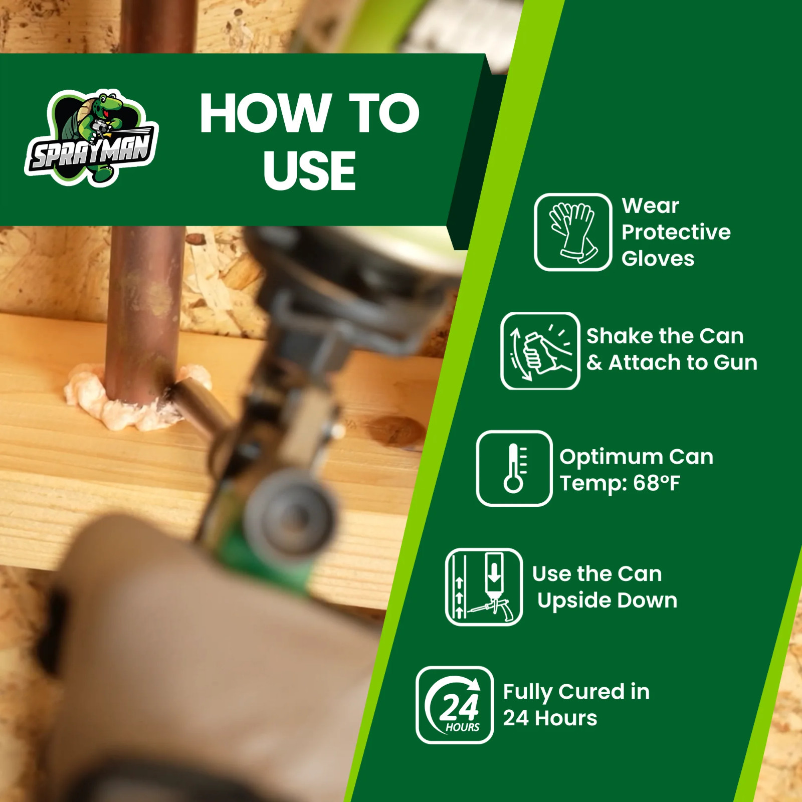 Sprayman X-Climate Pro Fire Block Foam Sealant 24oz 660g, 1 Pack – Gun Incl. Set