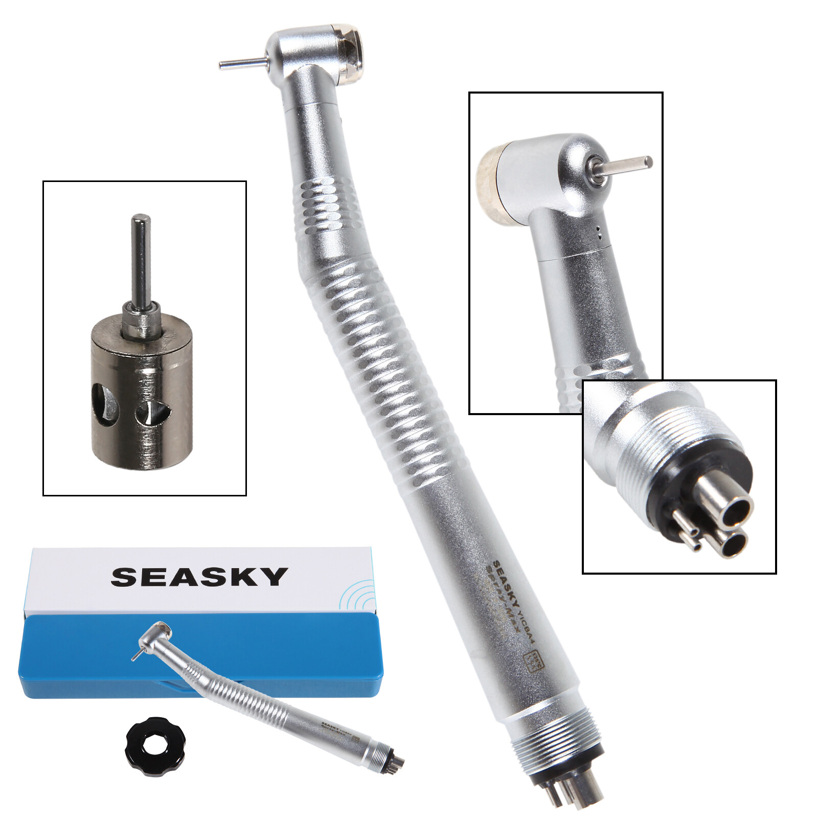 1PC Dental High Speed Handpiece Standard Wrench Key Type Air Turbine 4 Holes USA