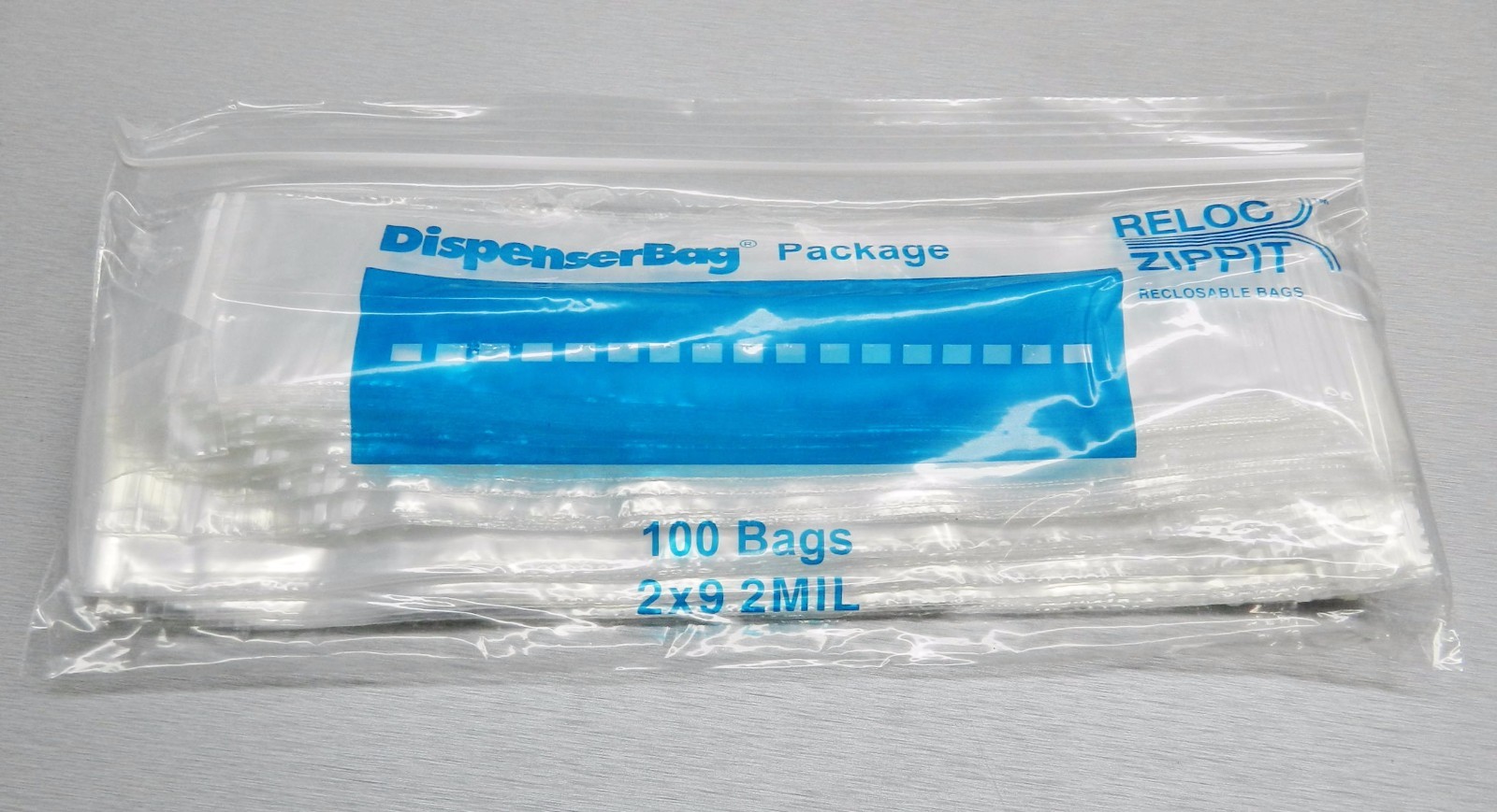 100 Zip Seal Lock Bags 2×9 Clear 2mil Reclosable Baggies 2 x9″ Zippit Slide Lock