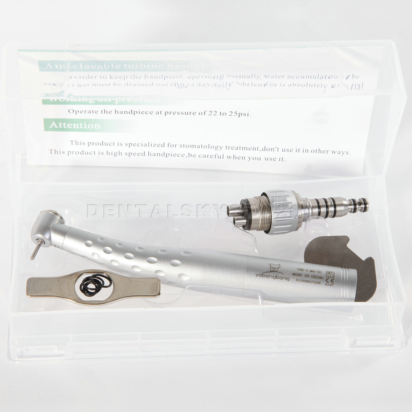 5 Dental Standard Head High Speed Handpiece with Quick Coupler 4Hole Coupling