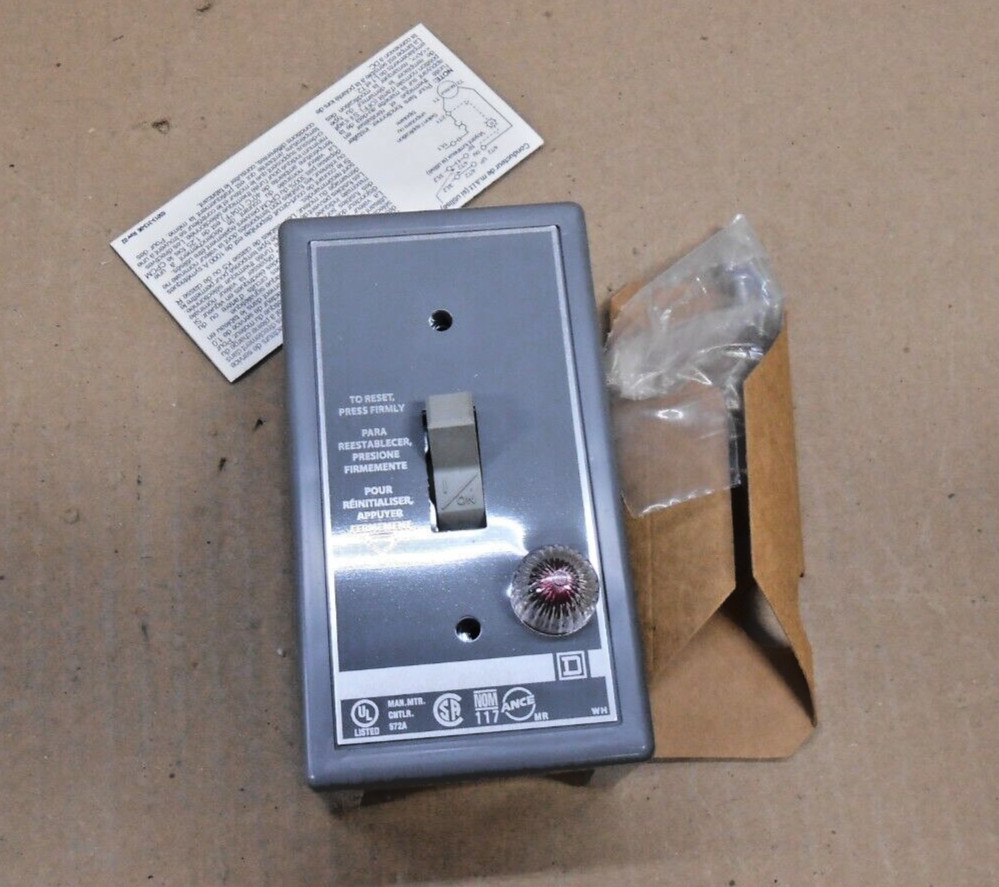 1 NIB NEW SQUARE D 2510FG1P FHP MANUAL MOTOR STARTER NEMA 1 SERIES A (7 AVAIL)