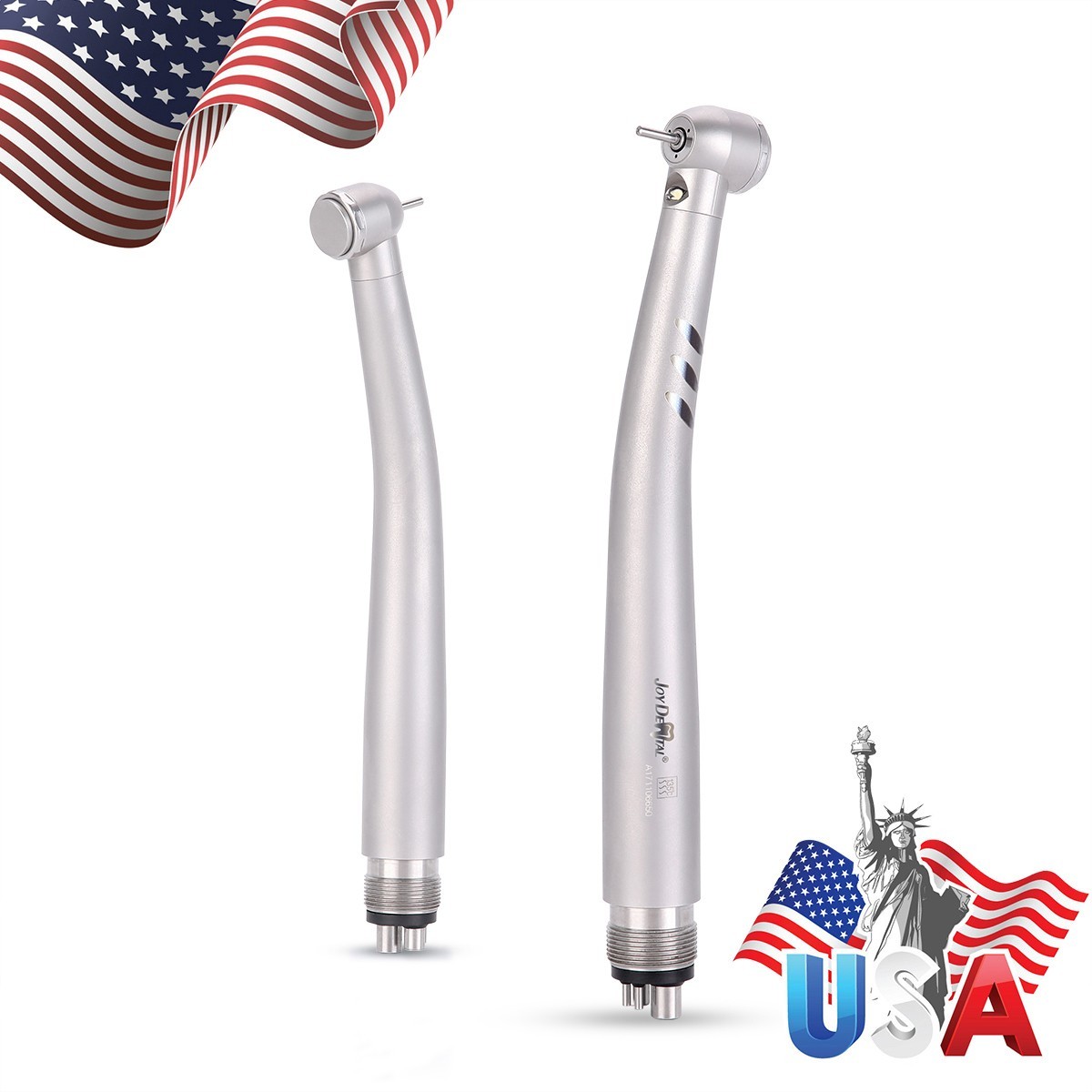 Dental LED E-generator Fiber Optic High Speed Handpiece Turbine 4 Holes