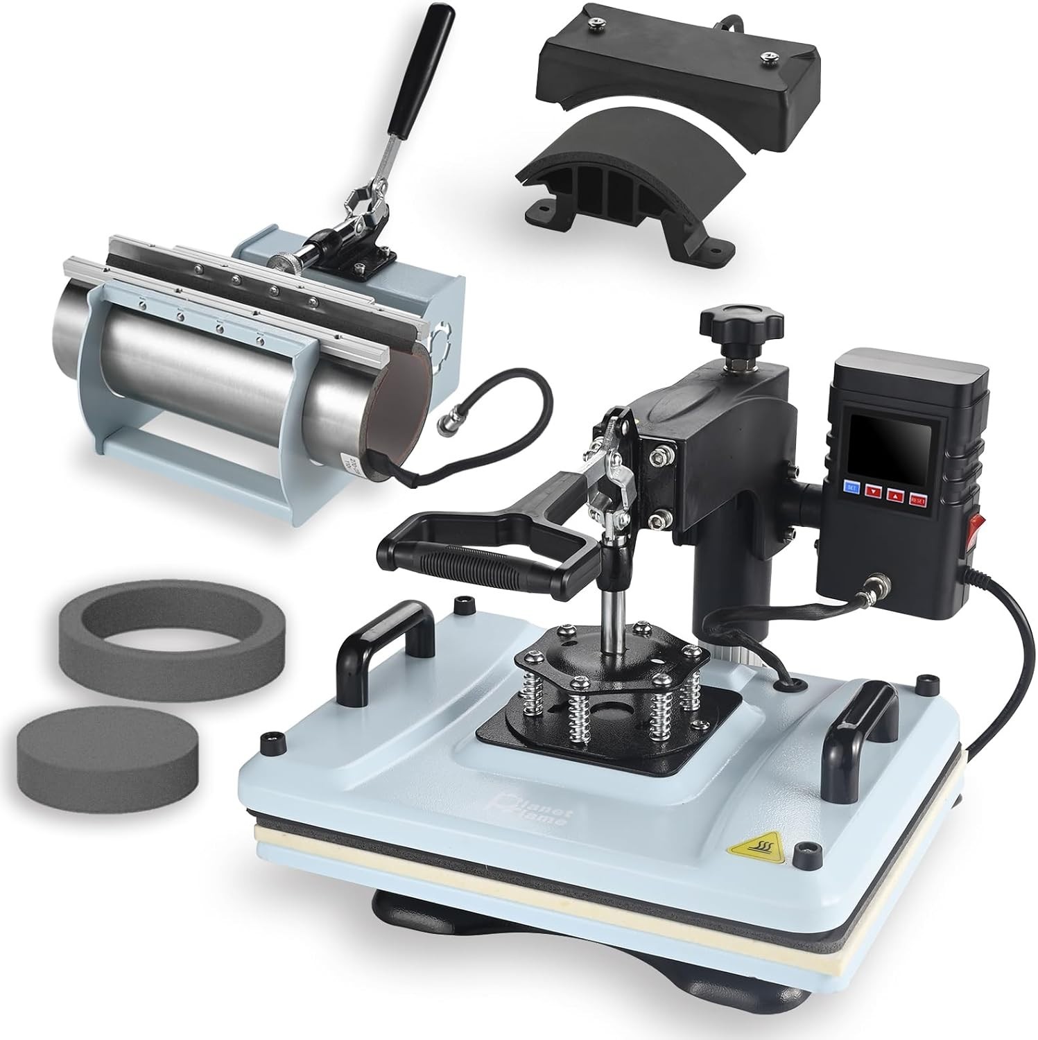 12×15 Inch, 360° Swing Away 5 in 1 Heat Transfer Machine, Multifunctional Hea…