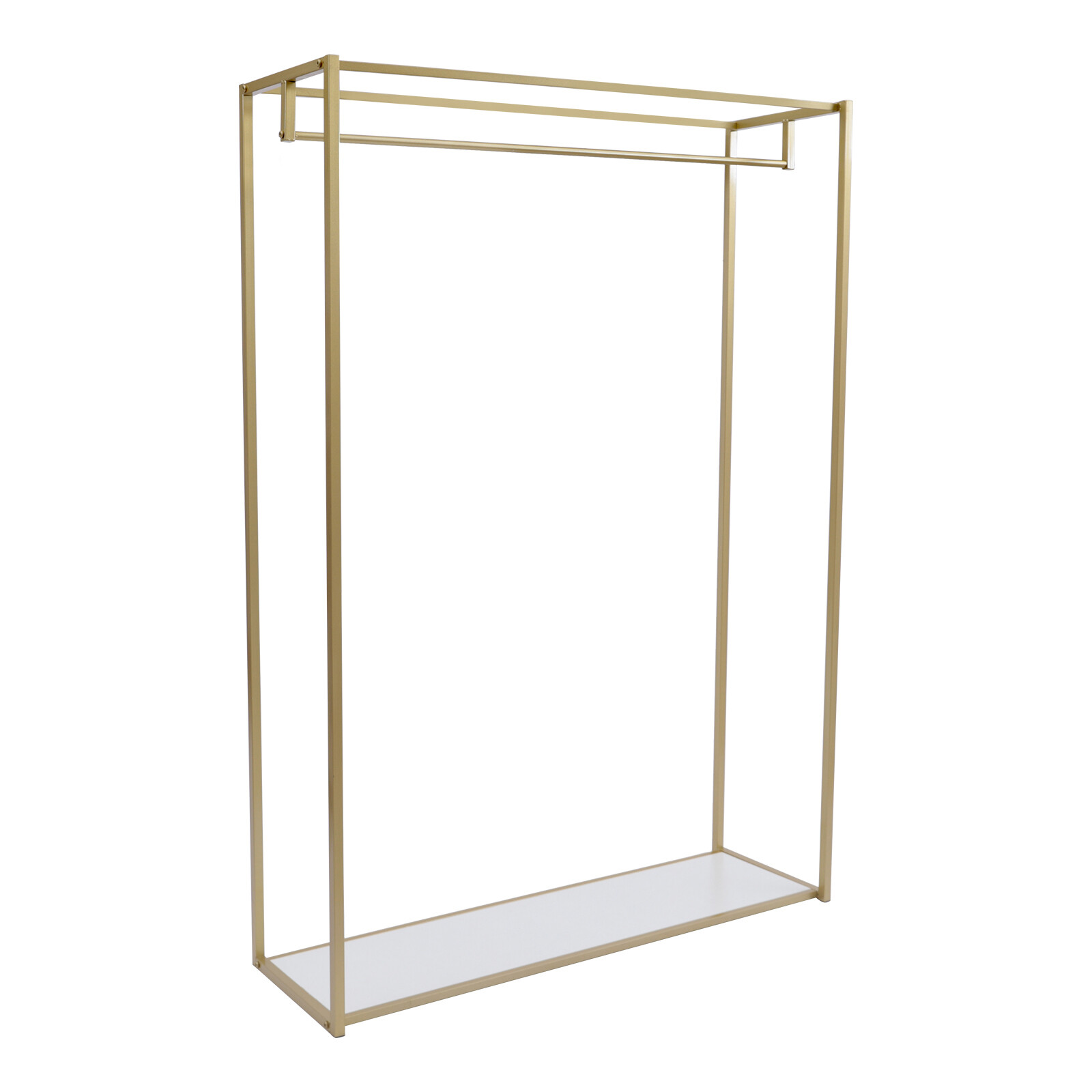Wedding Dress Retail Studio Display Stand,Gold Floor-Standing Clothing Rack