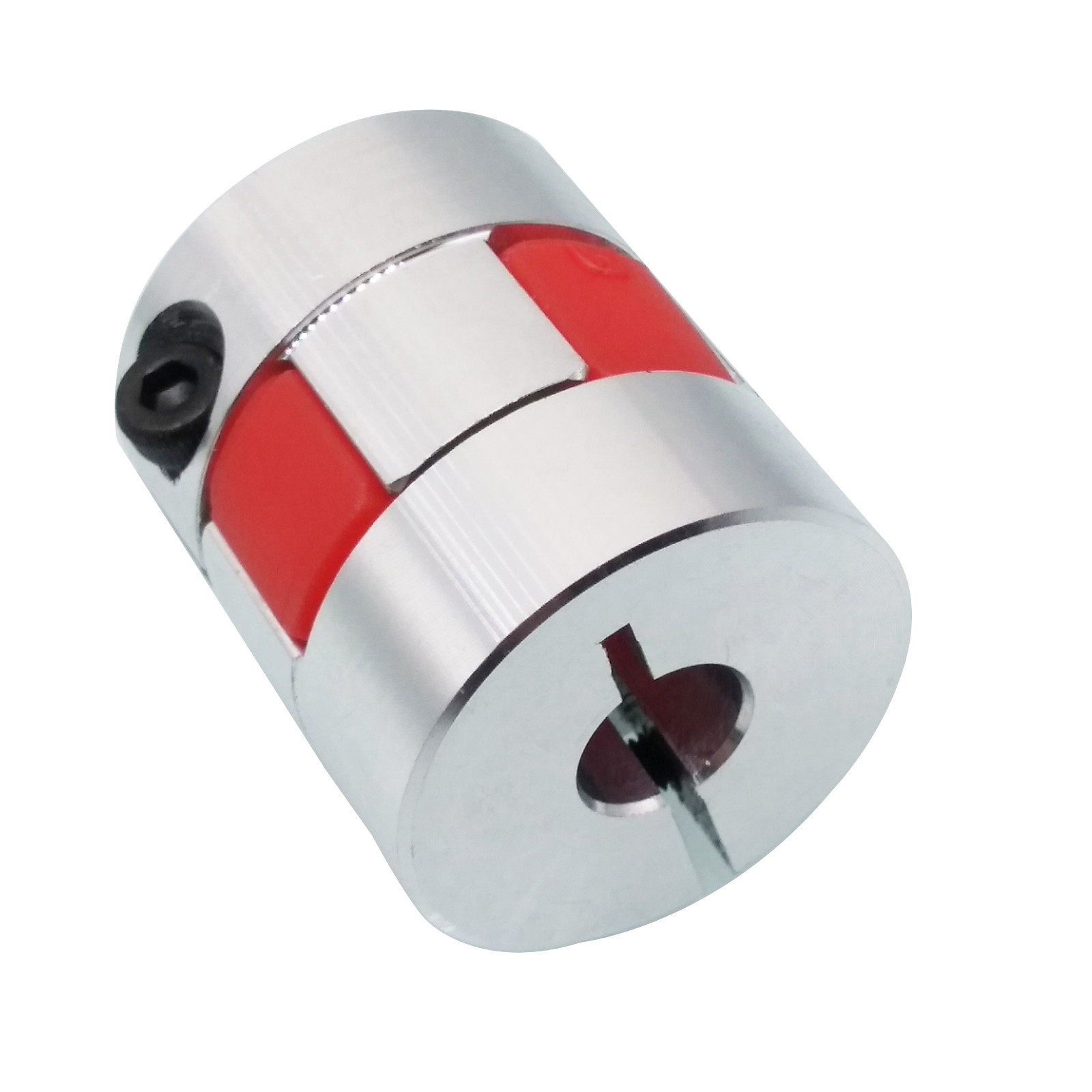US Stock 6.35 1/4″x8mm CNC Flexible Plum Coupling Shaft Coupler Connect D25 L30