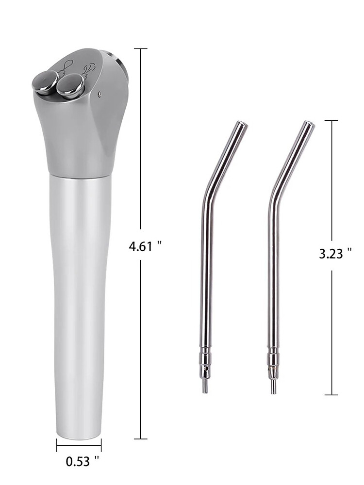 Easyinsmile Dental 3 Way Air Water Syringe 2 Nozzles Triple Way Spray Handpiece