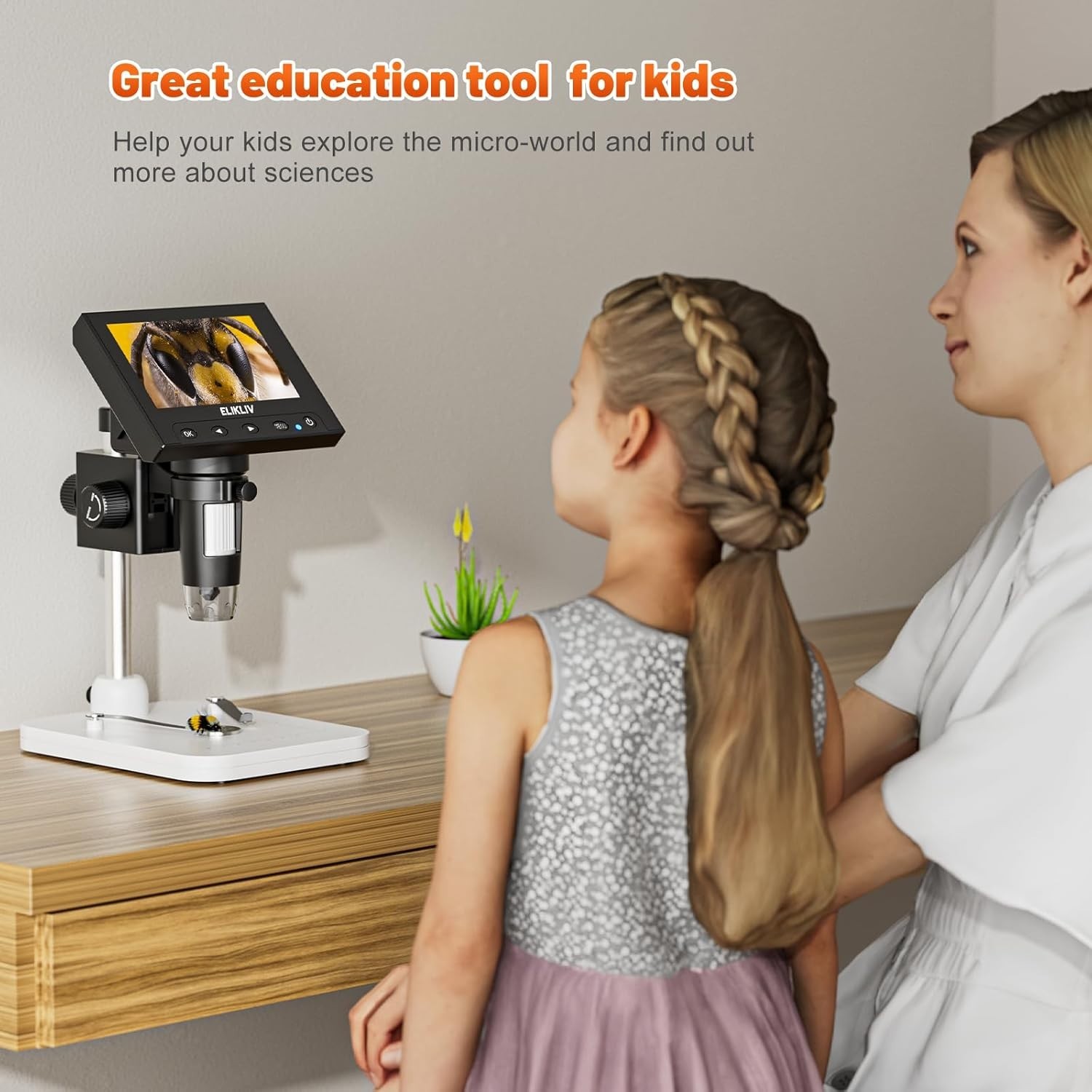 High-Definition Coin Microscope 1000x – LED Illumination & USB PC Compatibility
