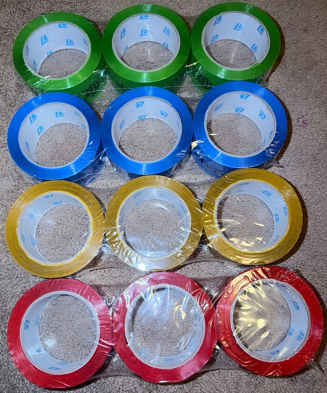 12 Rolls eBay Logo Packaging Shipping Carton Sealing Tapes 75 Yards Per Roll