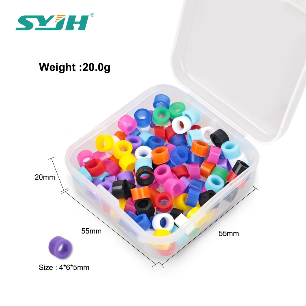 100 Pcs Dental Silicone Code Rings Instrument Autoclavable 135ºC Assorted Color