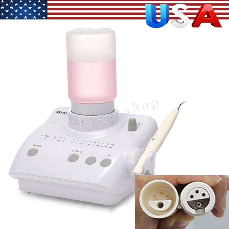 SK-D1 Dental Ultrasonic Piezo Scaler Unit w/2*Bottles 5*Tips For DTE SATELEC UPS