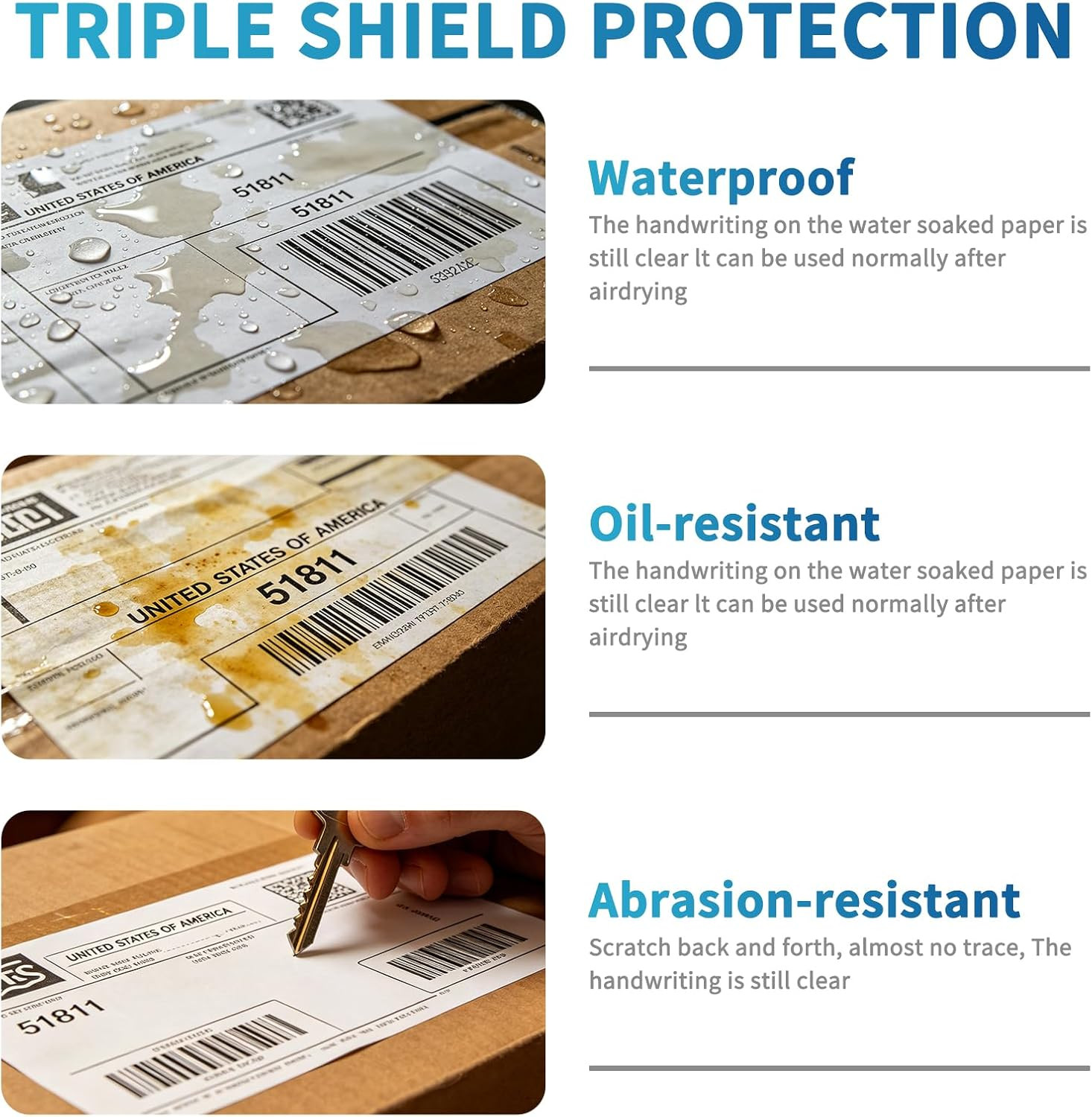 Fanfold 4 X 6 Direct Thermal Labels White Perforated Shipping Labels, 1000 Label