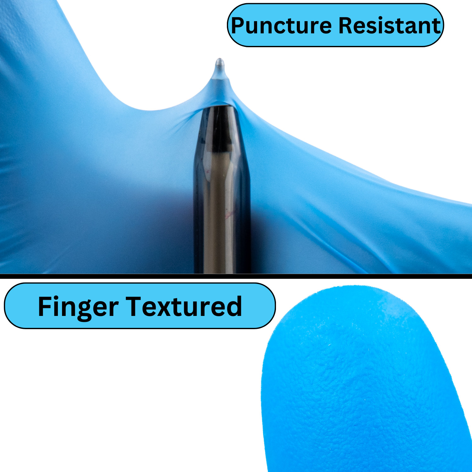 1000 Blue Nitrile Gloves 4 Mil Powder Free ( Non Latex Vinyl) 2XL