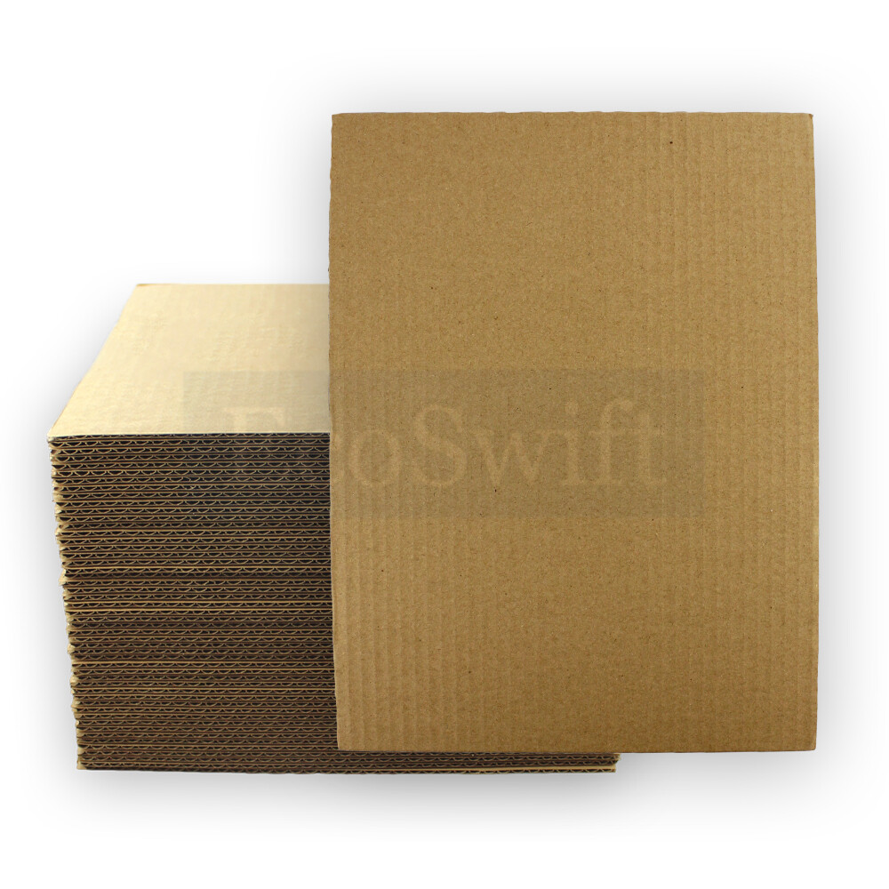200 6×9 EcoSwift Corrugated Cardboard Pads Filler Inserts Sheet 1/8″ Thick 6 x 9