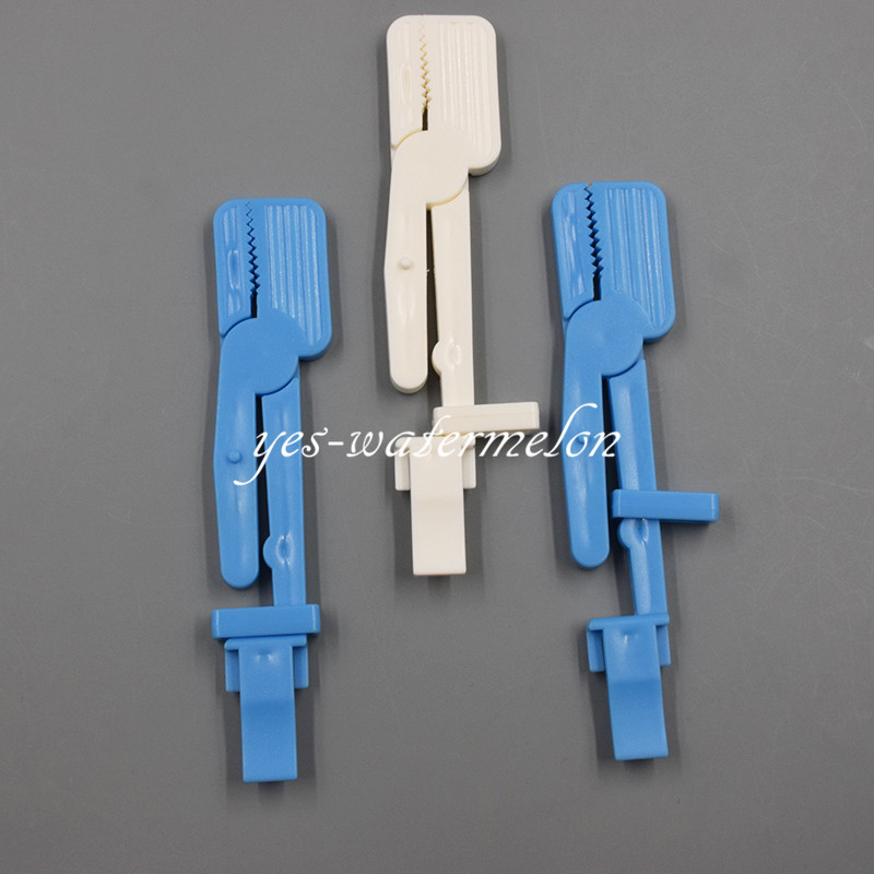 Dental X-Ray Film Holder Snap Plastic Clip Hanger Blue/White 135°C Autoclavable