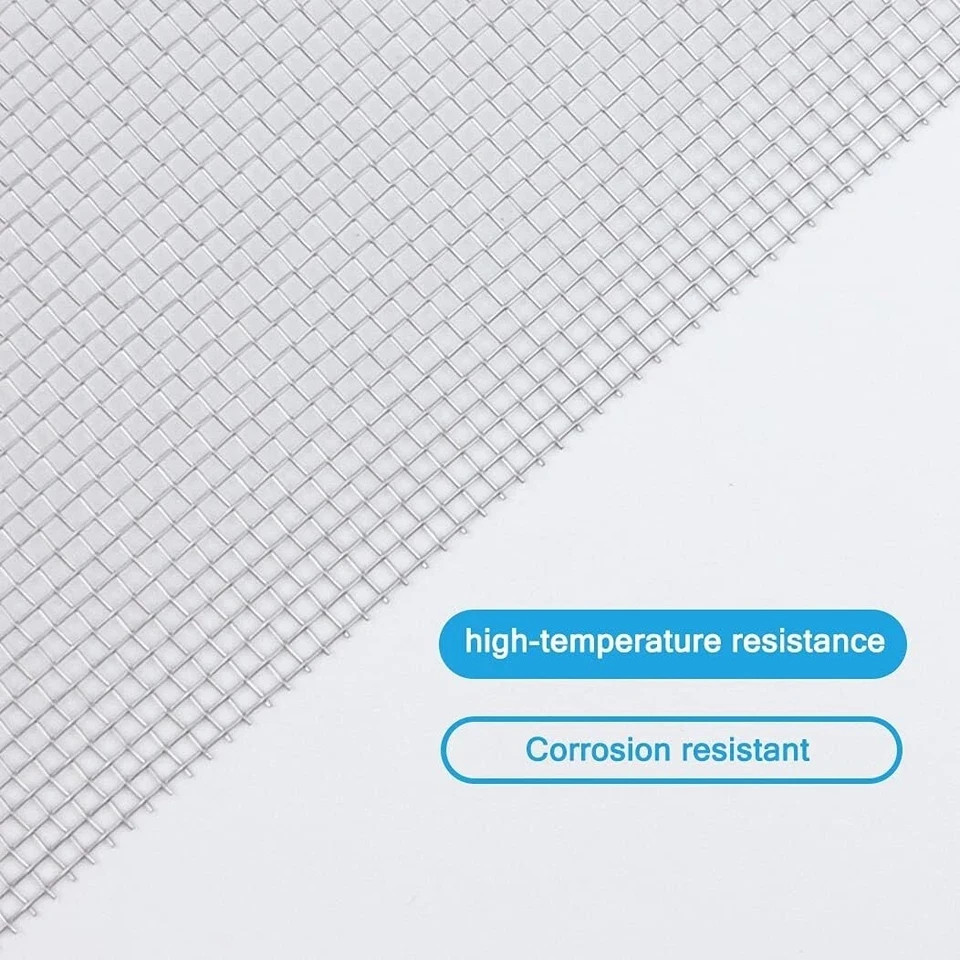 4 PSC 20 Wire Mesh Sturdy Metal Mesh Sheets for DIY Projects 304 Stainless Steel