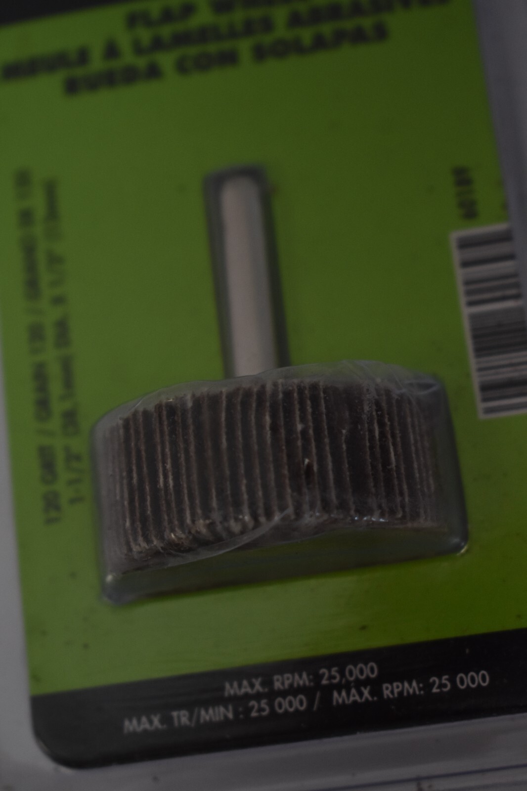 Forney Mounted Flap Wheel 120 Grit 1-1/2″ x 1/2″ x 1/4″ Shank Genuine OEM