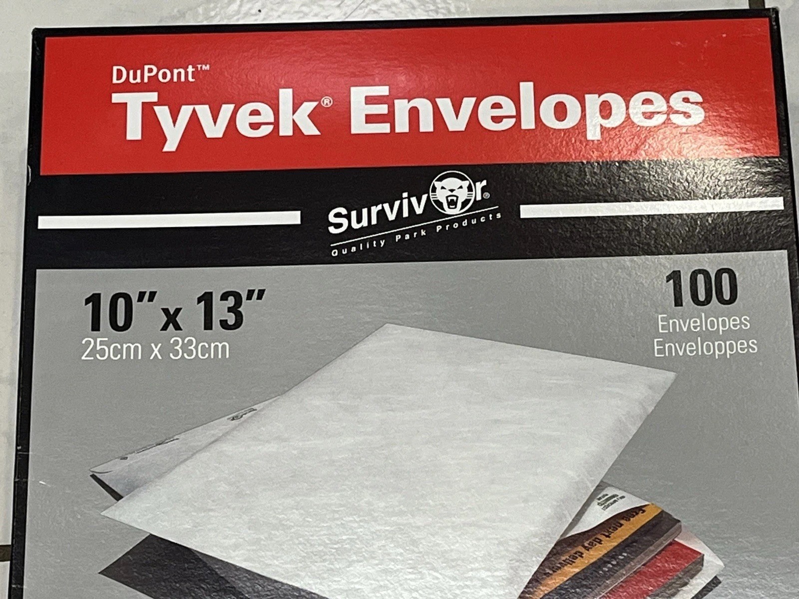 Quality Park Tyvek Envelopes 10″ x 13″ White, Box Of 100 #R1580 Brand New