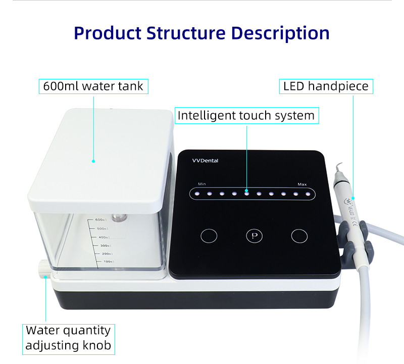 LED Dental Ultrasonic Piezo Scaler Handpiece Bottles Fit EMS Cavitron Woodpecker