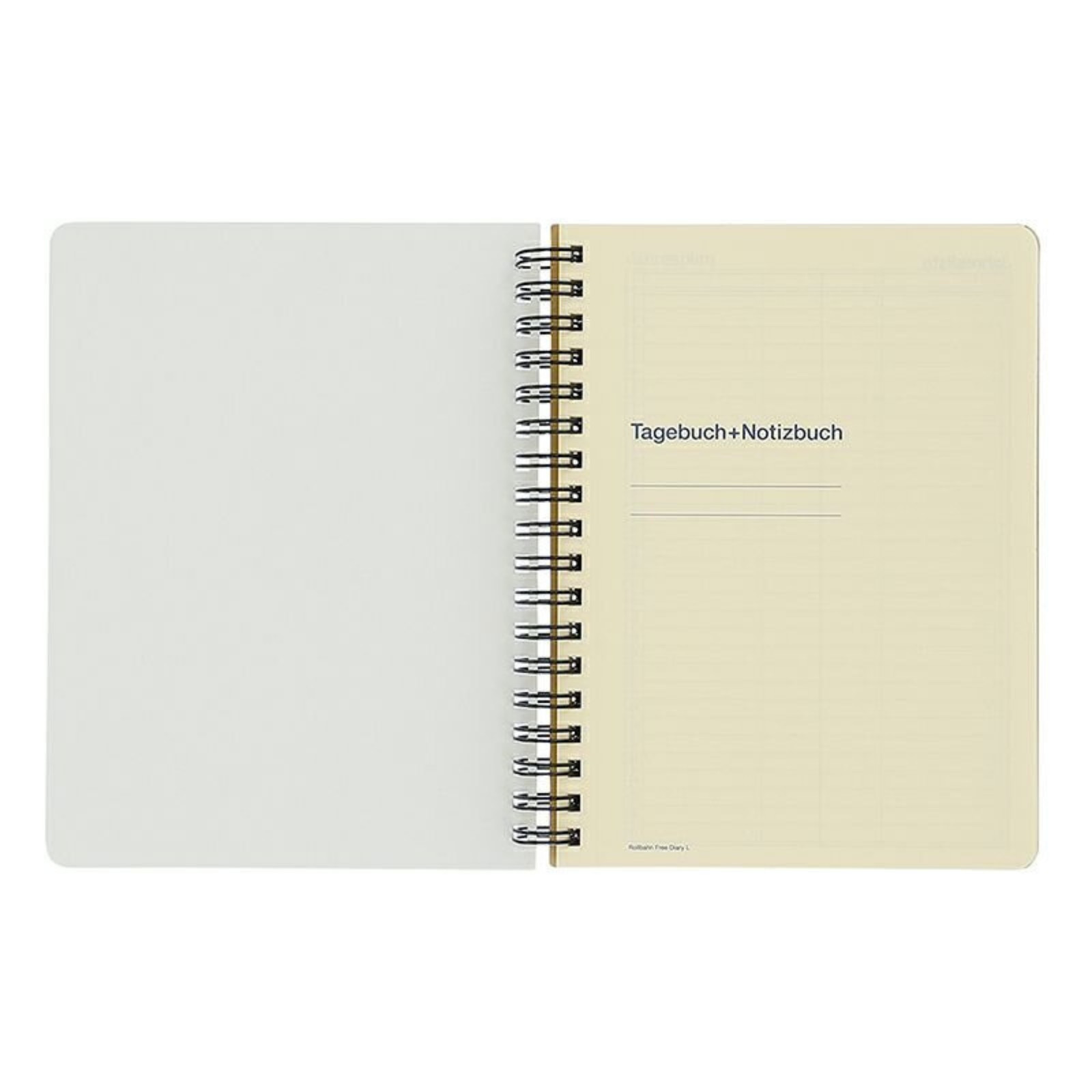 Delfonics Rollbahn Spiral Free Diary 365: 5-1/2 in. x 7 in. (Yellow) *B6 noteboo
