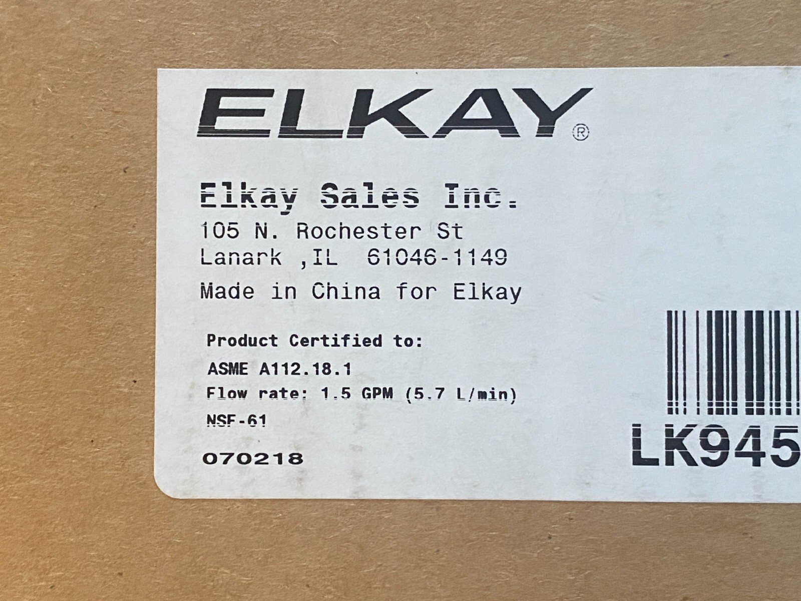 Elkay Foodservice LK945AT10T6T Adjustable Centers, Wall-Mount Faucet, Chrome