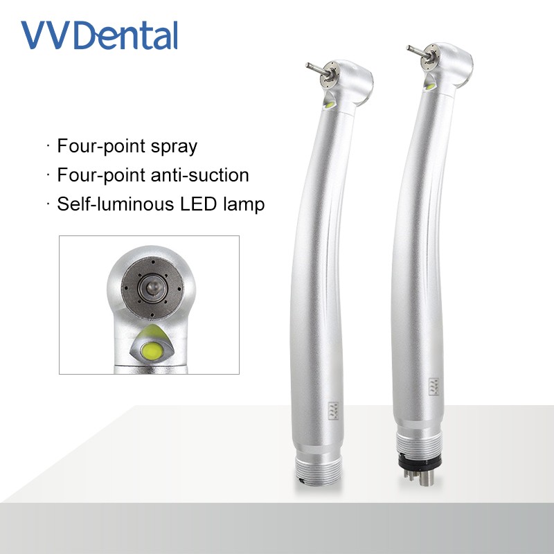 Dental High Speed LED Handpiece Anti-Suction Autoclavable 135°C 320000-400000rpm