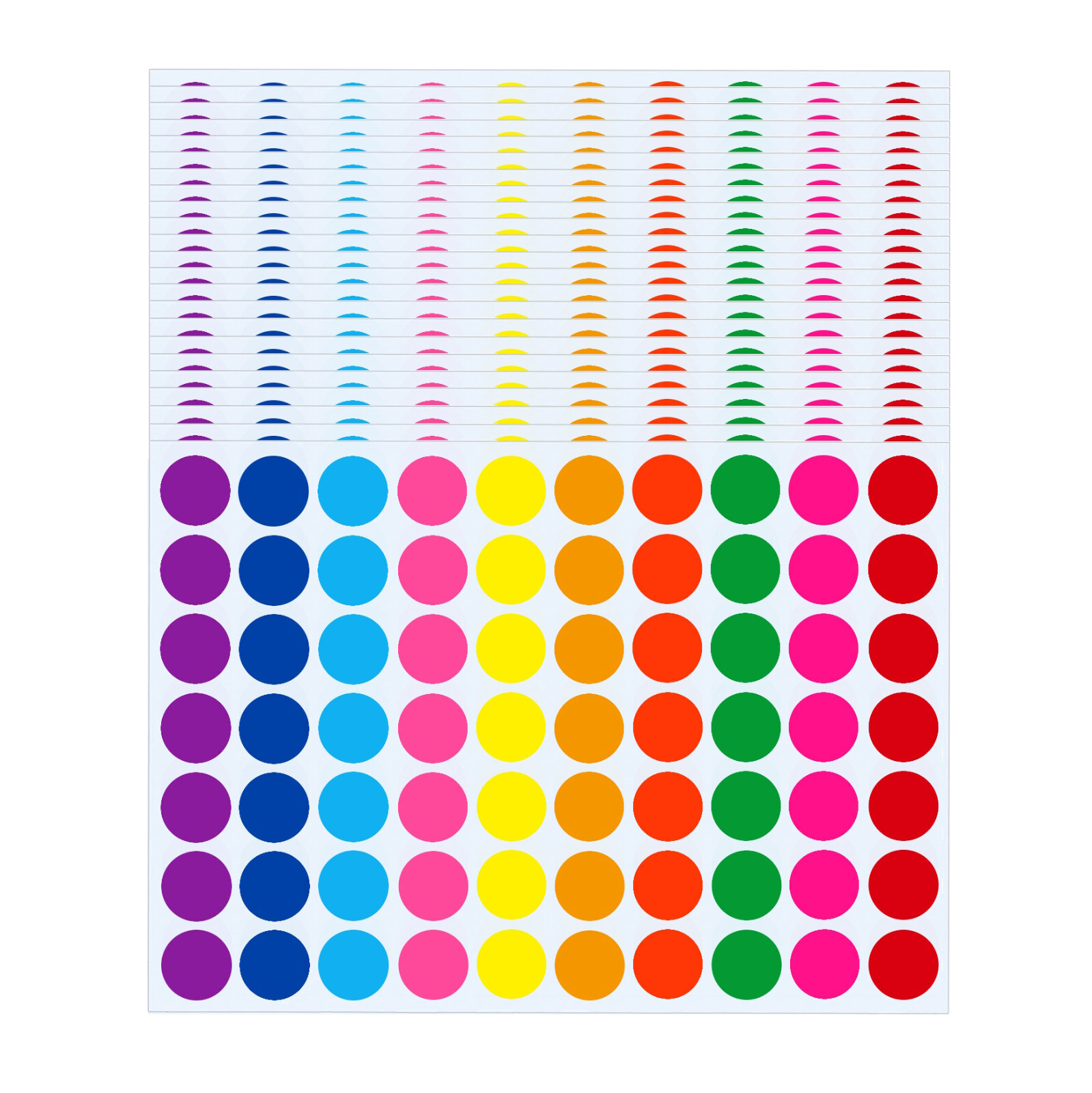 4200 PCS 3/4″ Colored Dot Stickers Round Color Coding Labels Self Adhesive Label