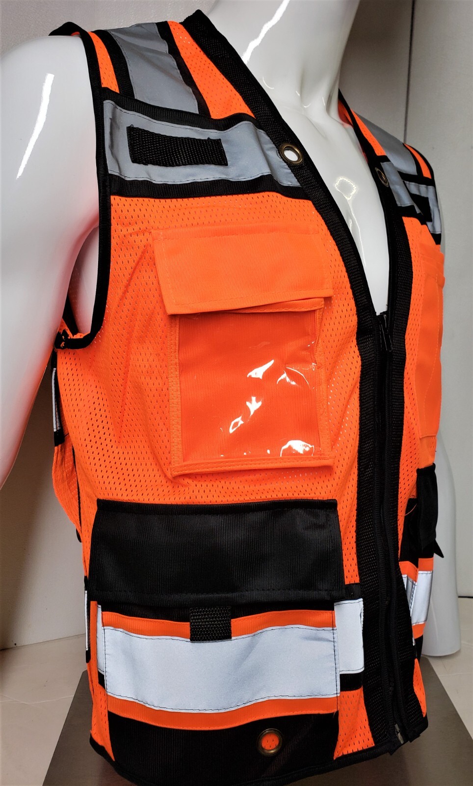 Surveyor Two Tone Safety Vest ANSI/ ISEA 107-2015 Approved (XSmall to 5XL)