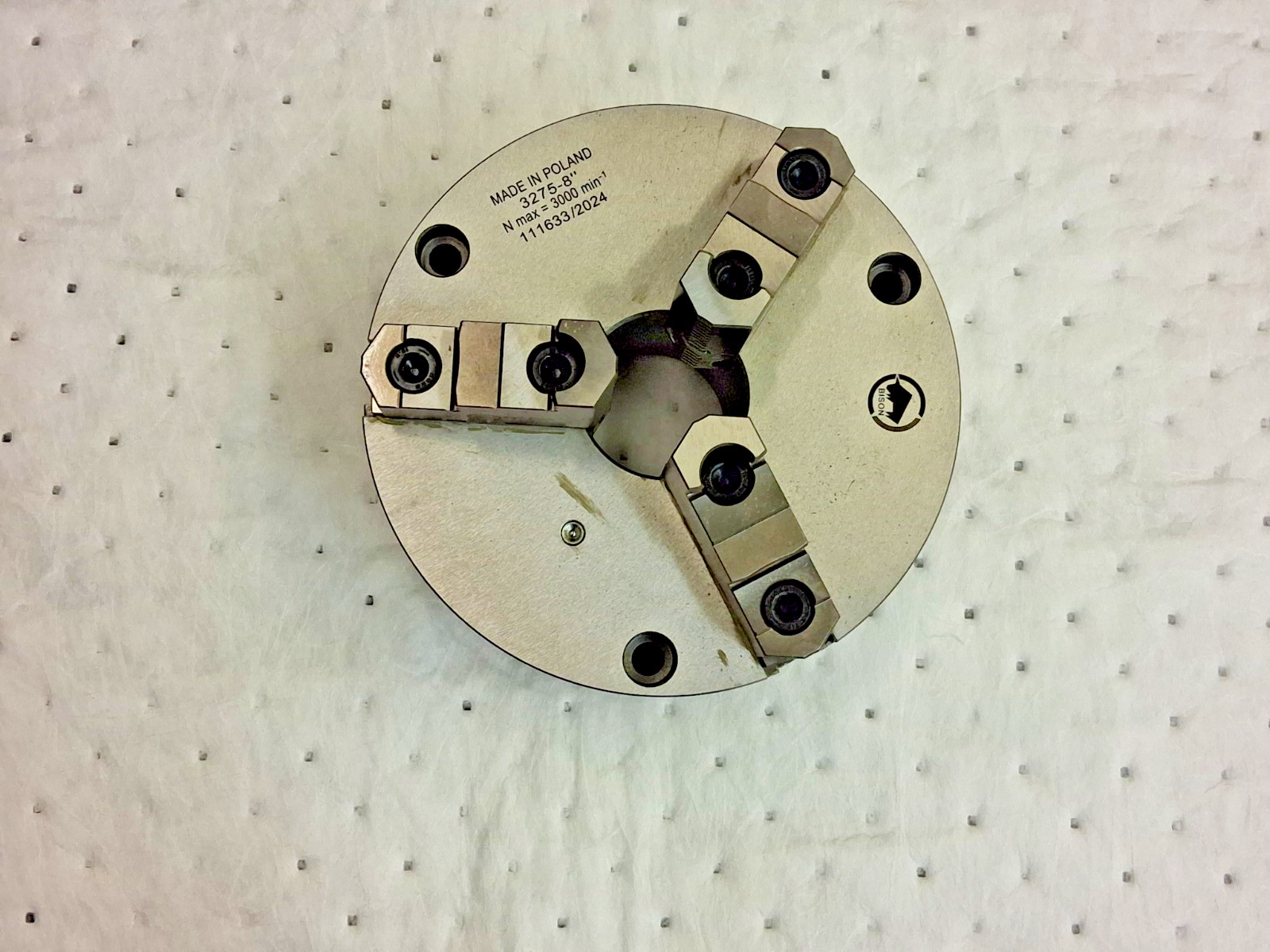 Bison 8” 3 Jaw Lathe Chuck 7-804-0841