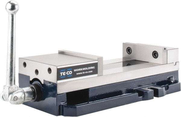 TE-CO 6″ Jaw Width Lock-Down Machine Vise: 8,200 Max Clamp Force (PWS-6900)