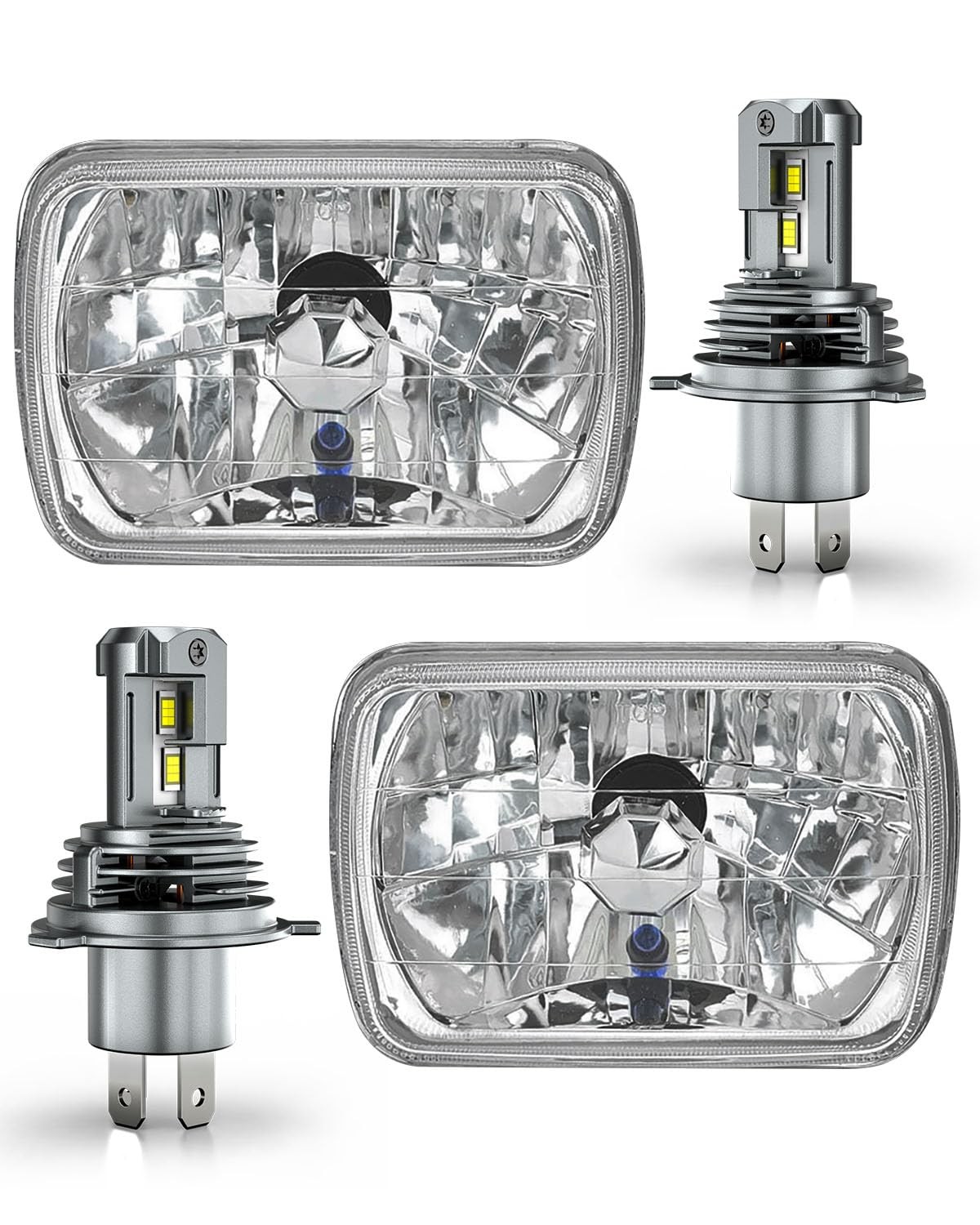 5×7 LED Headlights High Low Beam Off-Road for 1991 GMC Syclone DOT Approved
