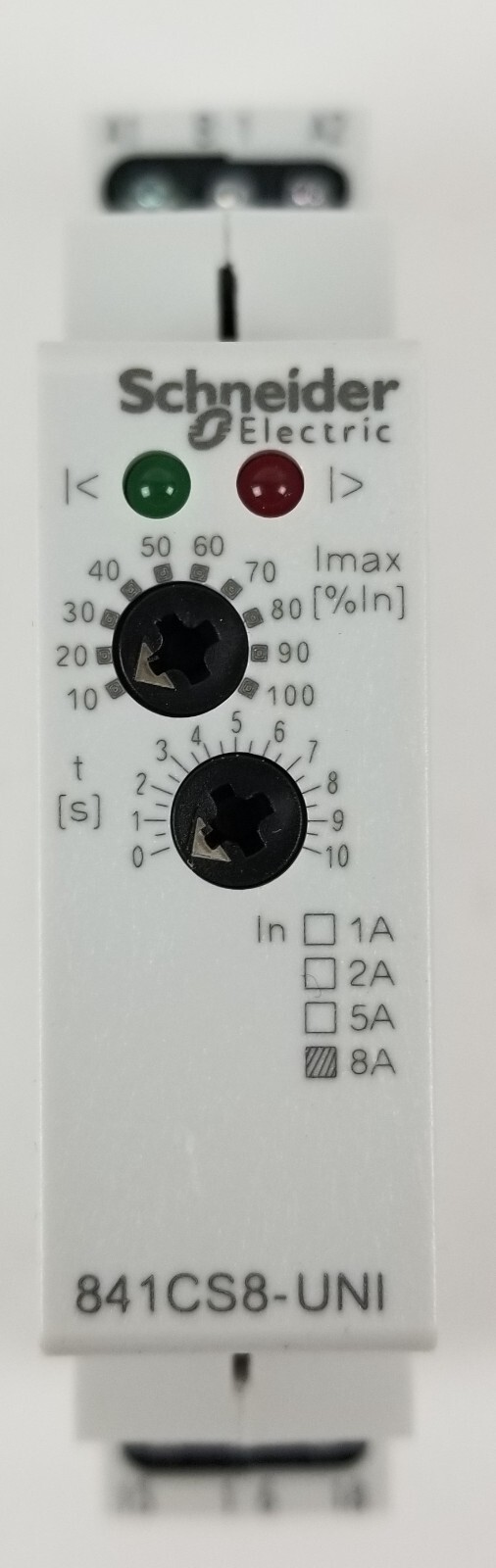 Schneider Electric 841CS8-UNI Current Sensing Relay 15A 24 to 240 VAC NEW