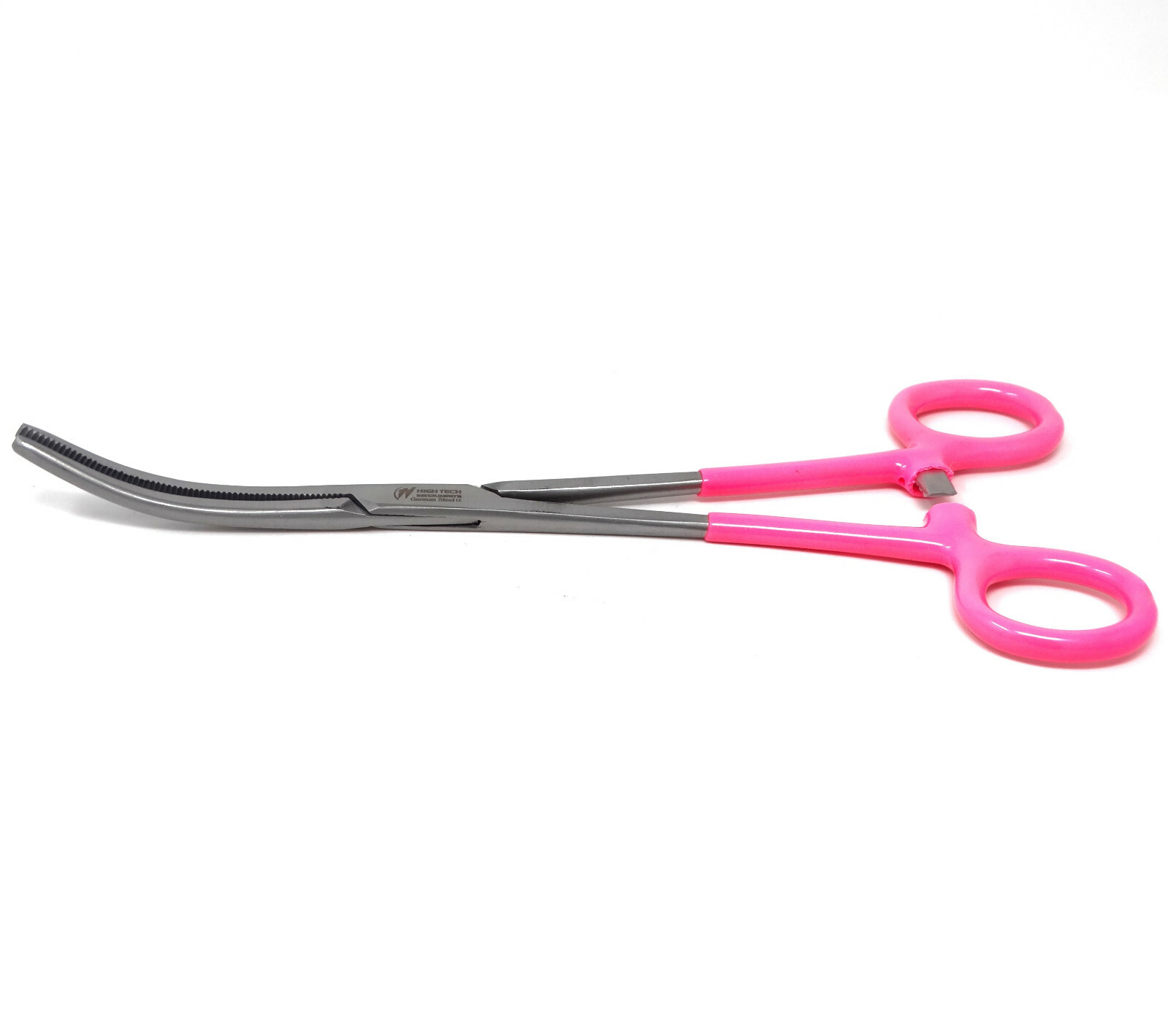 HEAVYDUTY HEMOSTAT CLAMP FORCEPS 8″CURVED VINYL GRIP SURGICAL MEDICAL INSTRUMENT