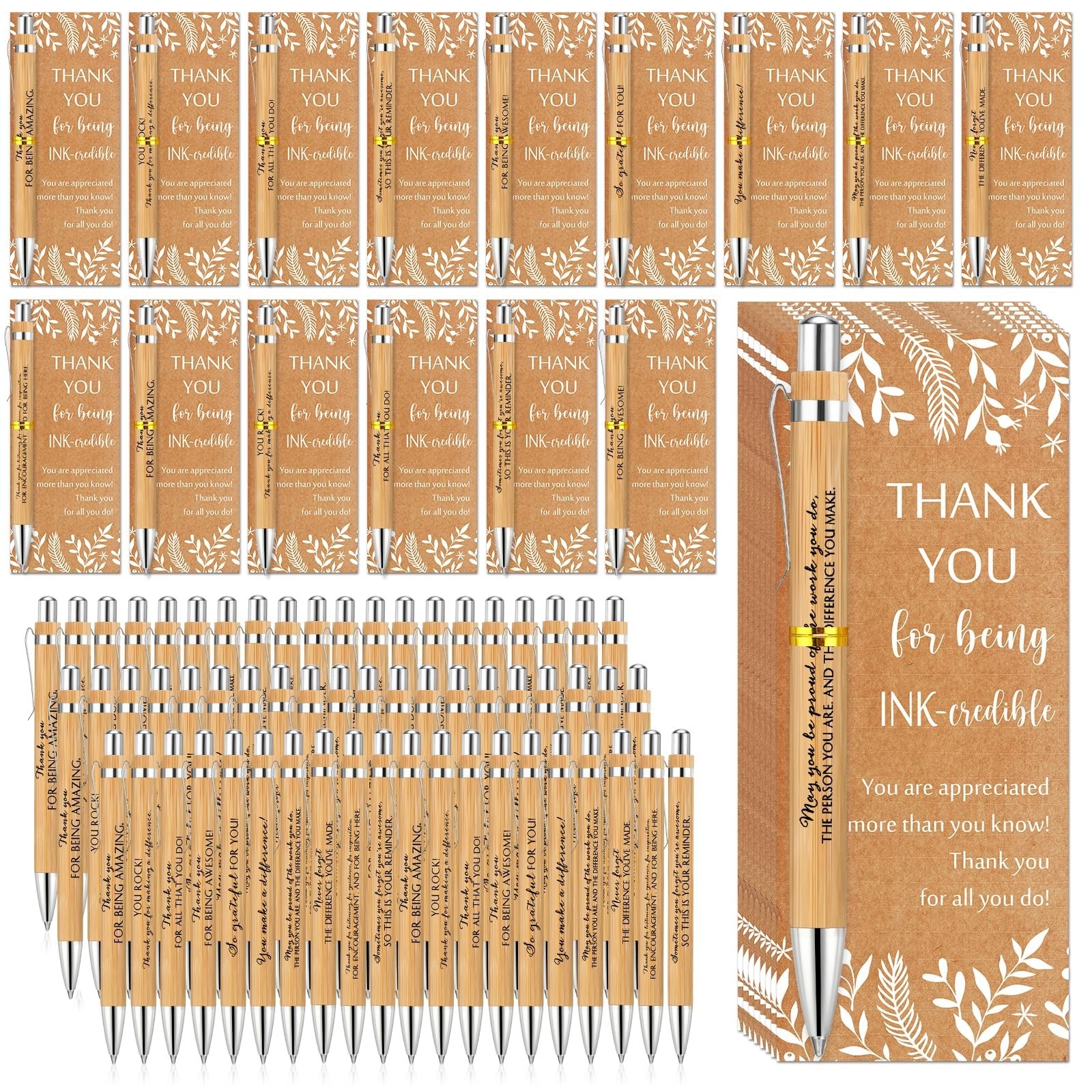 ReliThick 30 Sets Inspirational Pen Bulk End of Year Gifts from Teacher Emplo…
