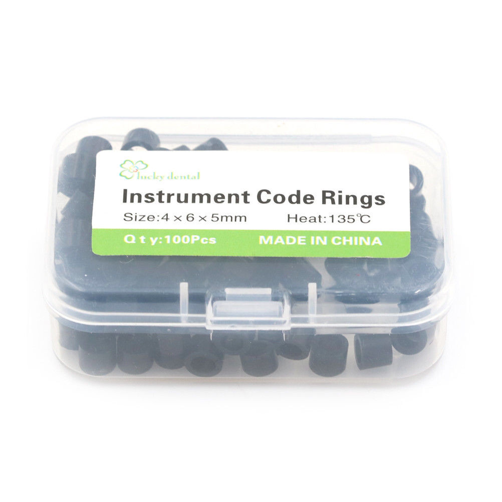 10Packs Dental Autoclavable 135ºC Bands Ring Recognition Silicone Color Large